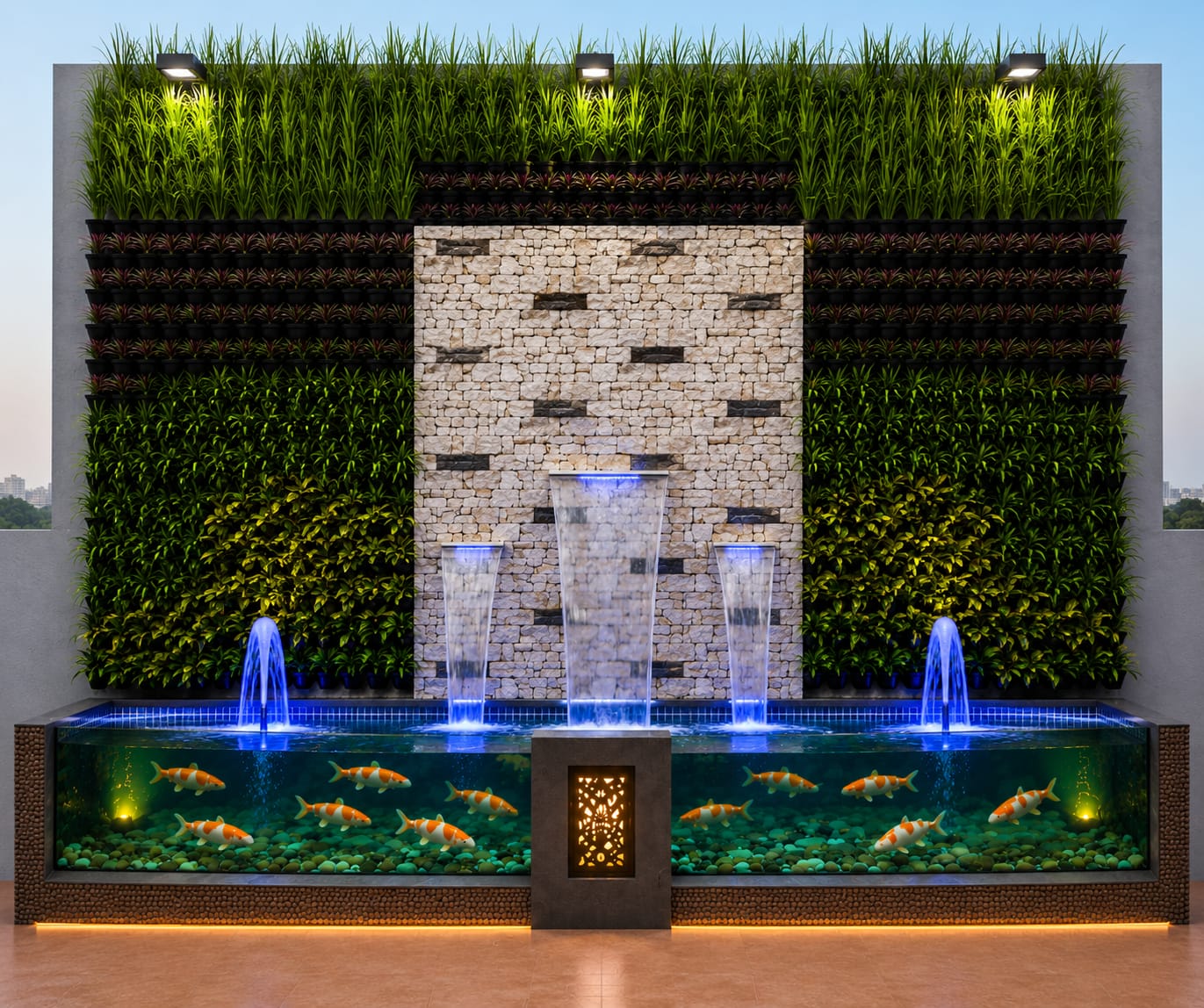 Koi Pond Landscape